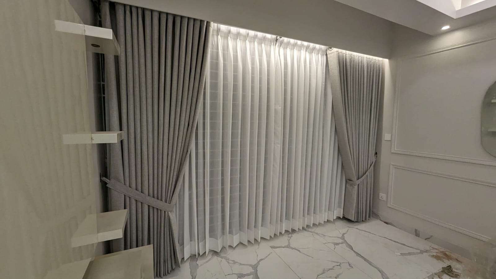 Elegant Custom Sheer Curtain Style 4 – custom curtains and blinds, Dragon Mart Dubai