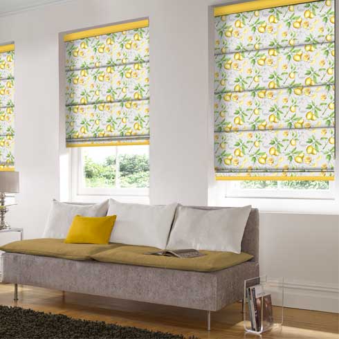 Citronelle Yellow Romex Blinds Citronelle Yellow Romex Blinds